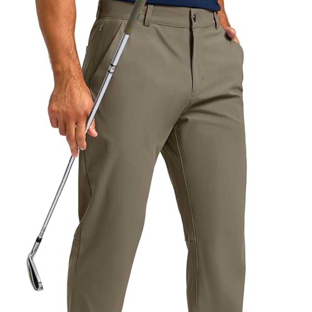 Soothfeel Men's Golf Pants with 5 Pockets Slim Fit Stretch Tech Pants